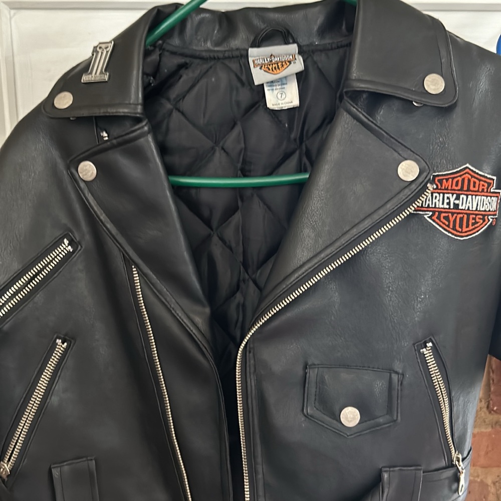 Boys size seven authentic Harley Davidson jacket
